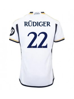 Real Madrid Antonio Rudiger #22 Heimtrikot 2023-24 Kurzarm